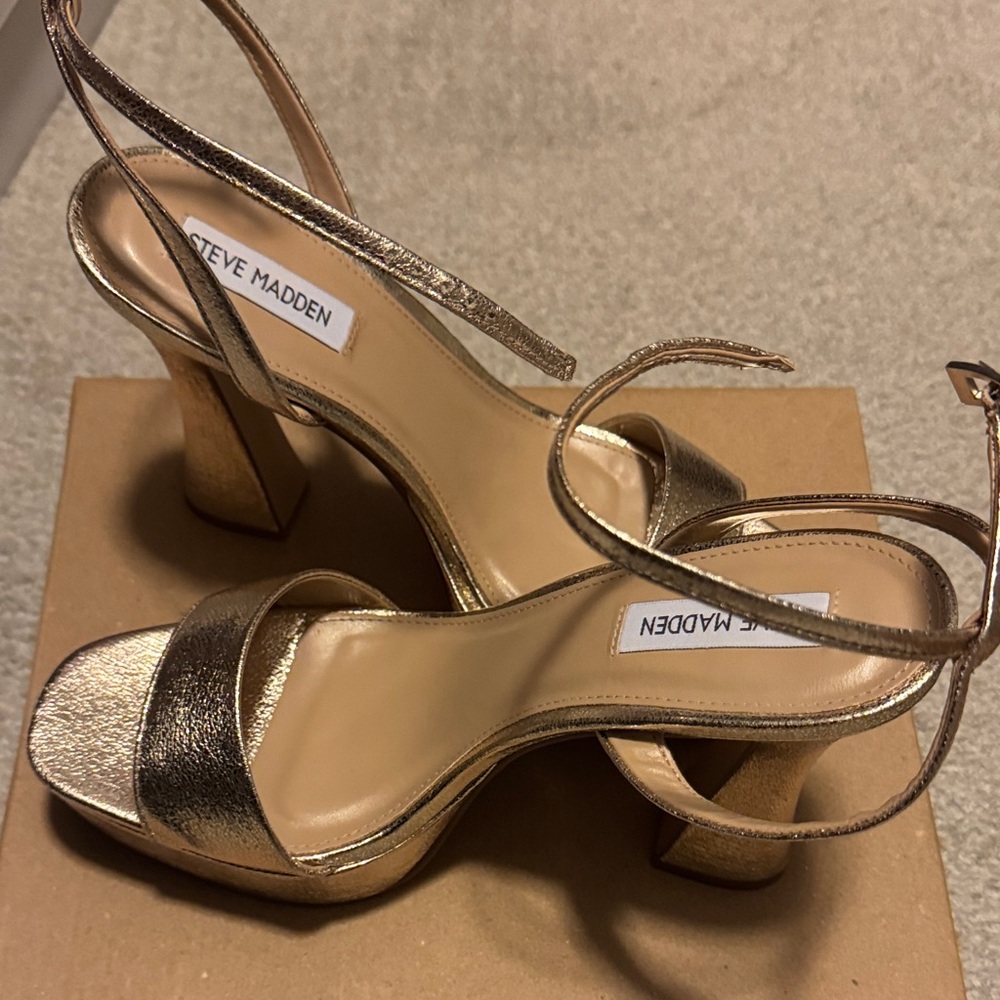 Steve Madden Metallic Gold Women's Sandals